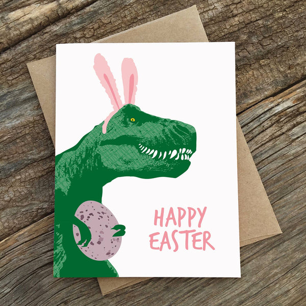 Modern Printed Matter - Trex Bunny Easter Card