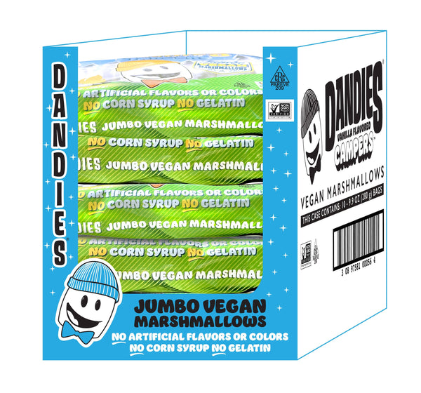 Goodness Goodies - **NEW**Dandies Jumbo Campers Vegan Mallows  280g