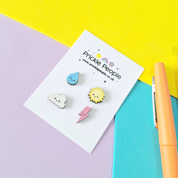 Prickle People - Weather Stud Earrings