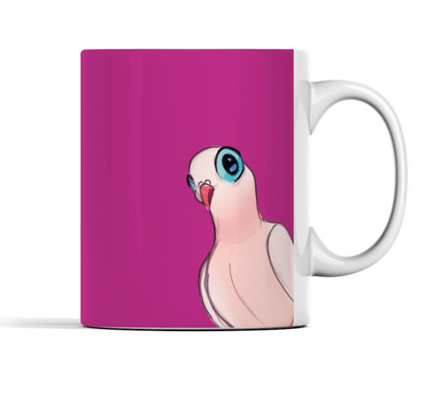 Mug Dove Love pink Mug Ellen S