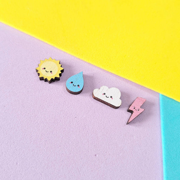 Prickle People - Weather Stud Earrings