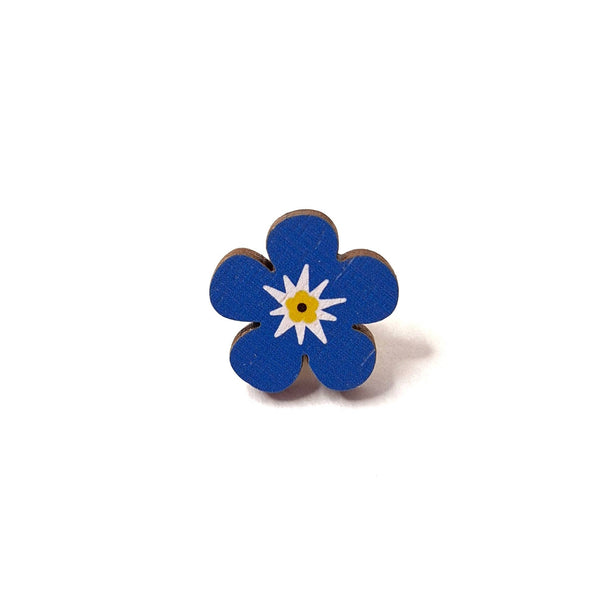 Prickle People - Forget-me-not Pin, Flower Brooch, British Wildlife