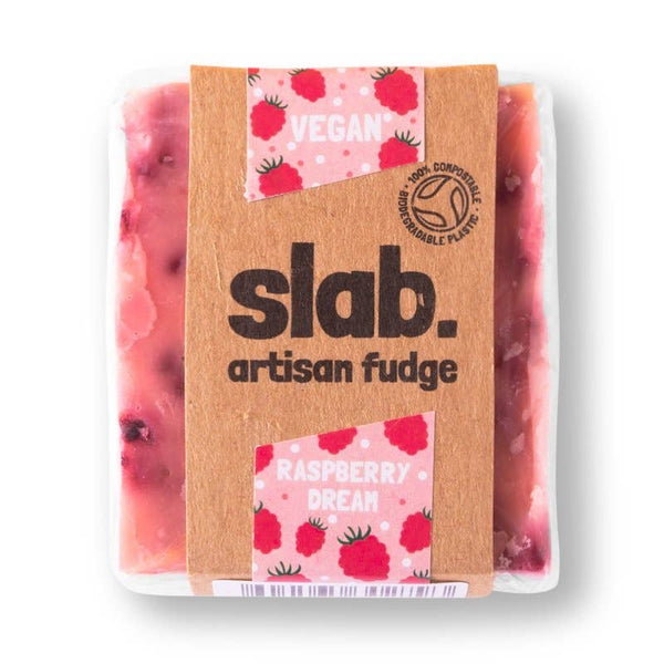 Slab Vegan Fudge - Raspberry Dream