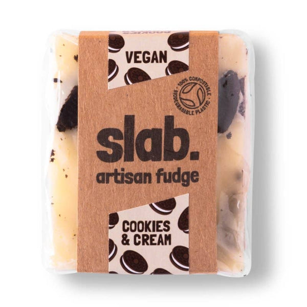 Slab Vegan Fudge - Cookies and Cream