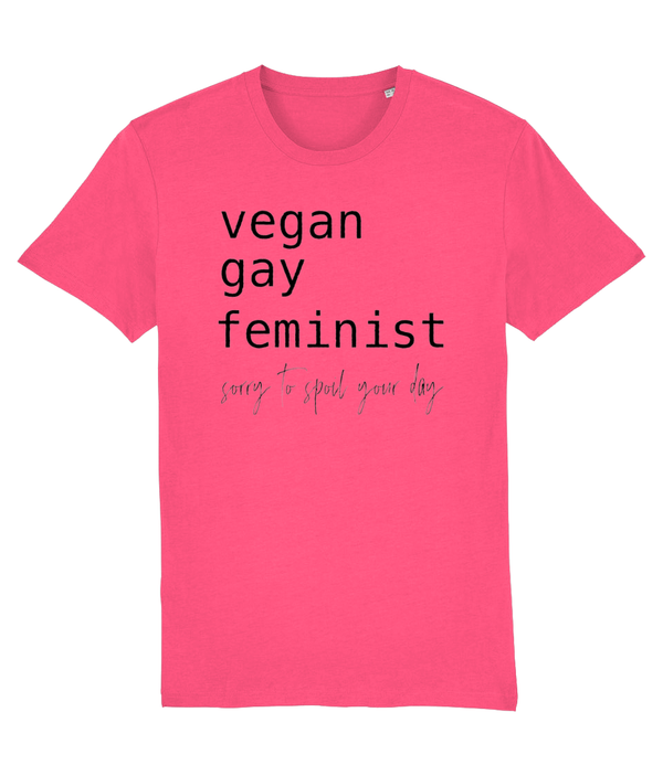 T-shirt Vegan Gay Feminist