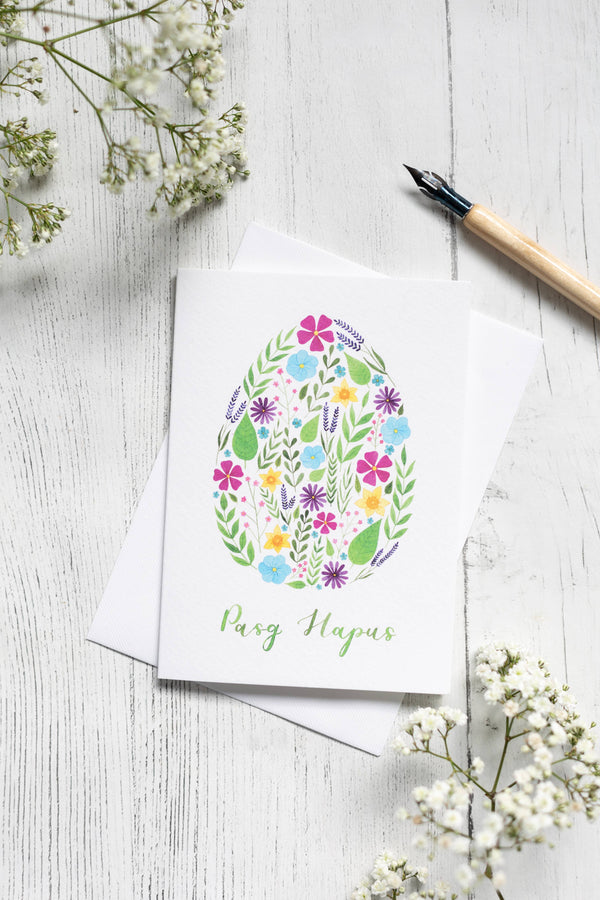 Eleri Haf Designs - Welsh Easter Card - Pasg Hapus