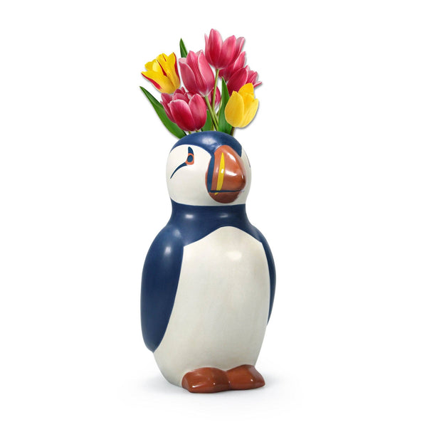 Puffin Table Top Vase Shaped - RSPB (Free as a Bird - Puffin)