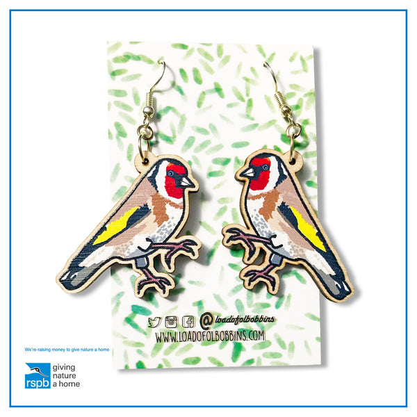 Goldfinch earrings