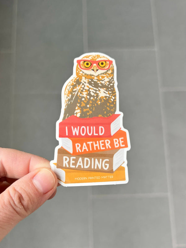 Modern Printed Matter - Rather Be Reading Sticker