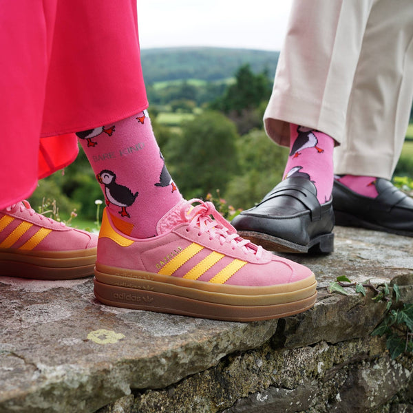 Bare Kind Socks - Puffin Socks | Bamboo Socks | Pink Socks | Atlantic Socks