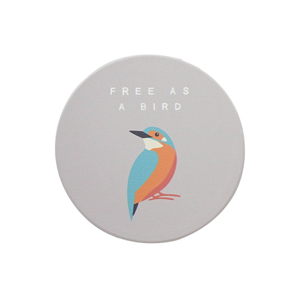 Half Moon Bay - Ceramic Coasters Birds Kingfisher Duck Blue Tit
