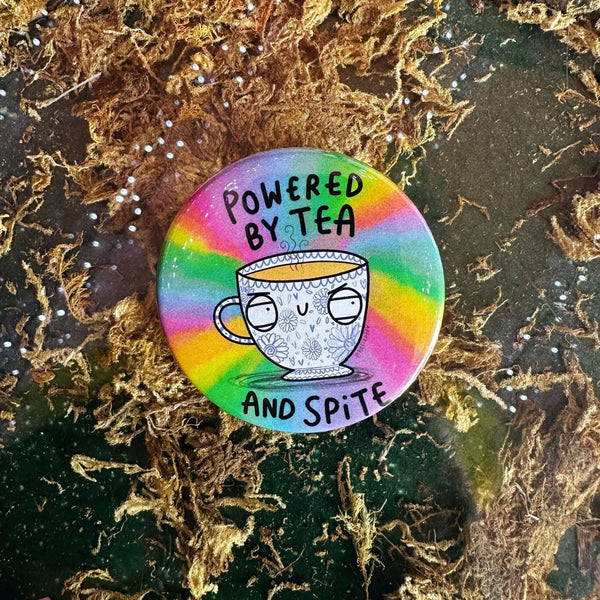 Katie Abey - Powered by Tea and Spite Badges