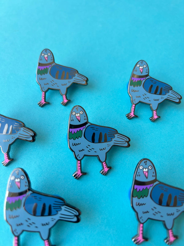 Fernandes Makes - Derby Pigeon Enamel Pin