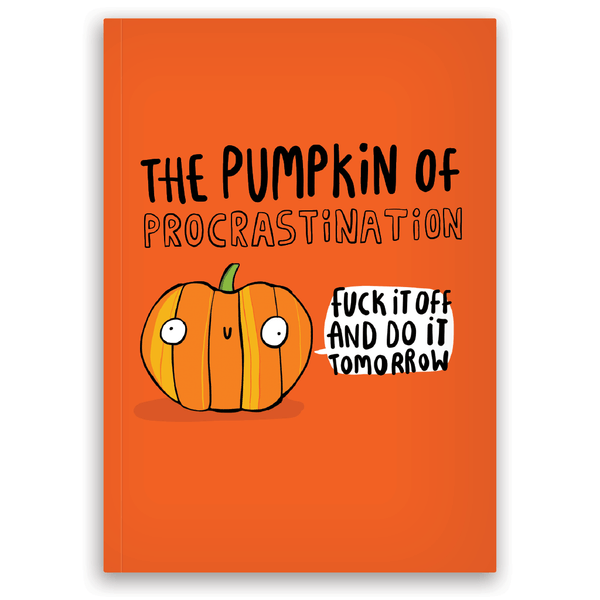 Whale & Bird - Procrastination Pumpkin A6 Notebooks | Stationery | Journal