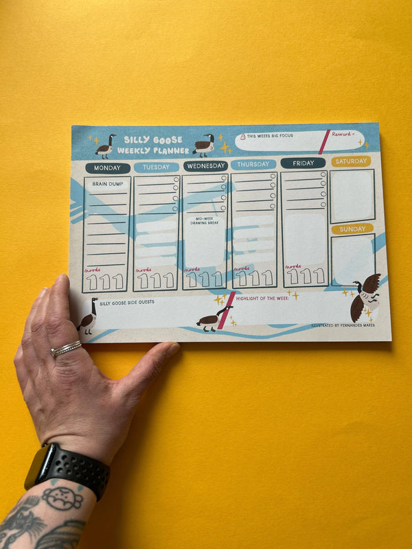 Fernandes Makes - Silly goose A4 Desk Pad
