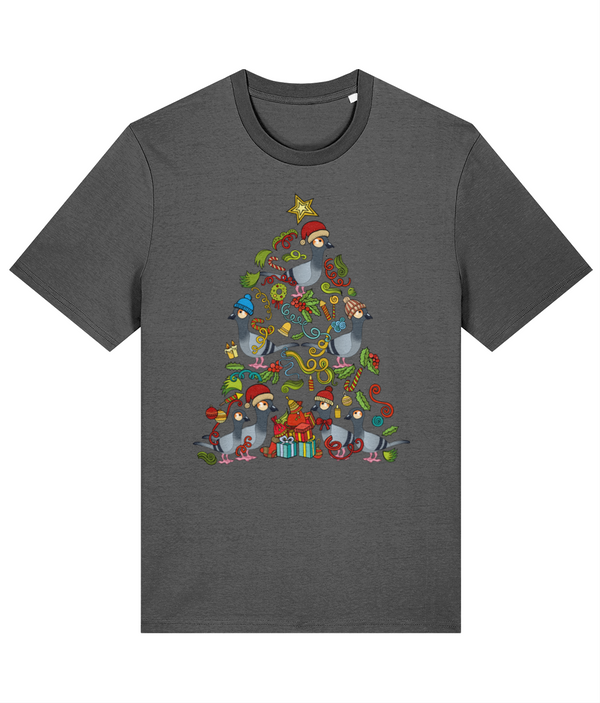 Christmas Tree Pigeon - ethical Premium adults T-shirt (Stanley / Stella)