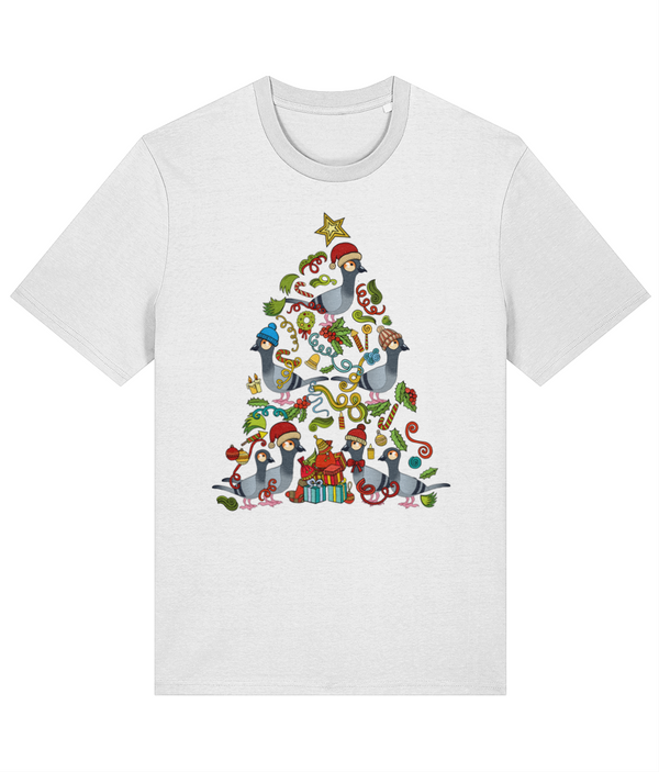 Christmas Tree Pigeon - ethical Premium adults T-shirt (Stanley / Stella)