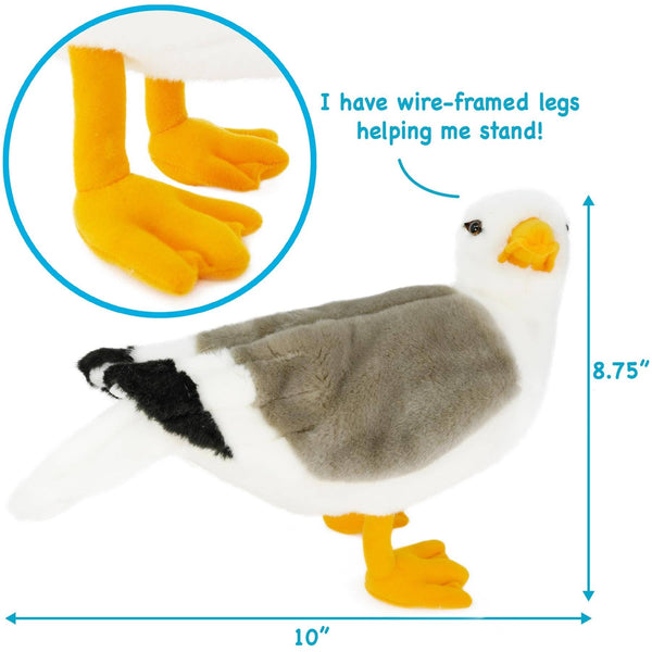 VIAHART Toy Co. - Seamus The Seagull | 12 Inch Stuffed Animal Plush | By TigerHart Toys