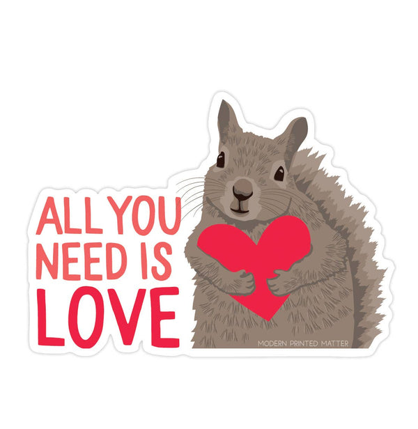 Modern Printed Matter - All You Need Is Love Sticker