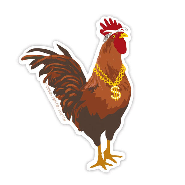 Modern Printed Matter - Gangsta Rooster Sticker