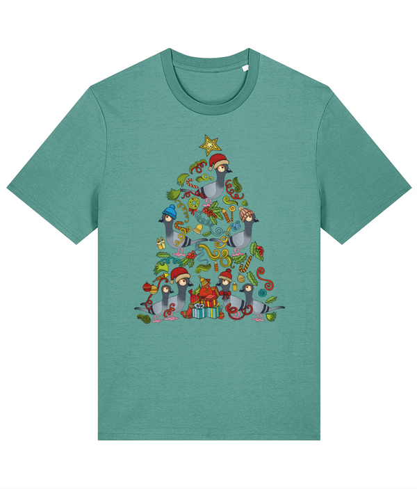 Christmas Tree Pigeon - ethical Premium adults T-shirt (Stanley / Stella)