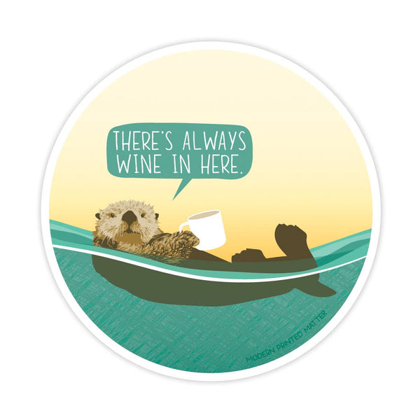 Modern Printed Matter - Always Wine Sticker