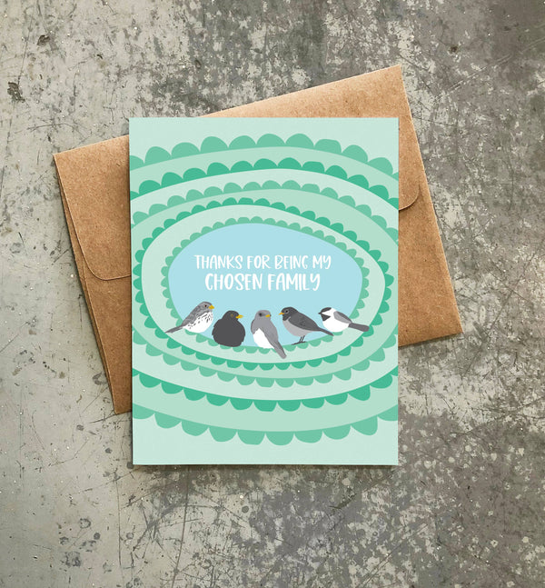 Modern Printed Matter - Chosen Family Card
