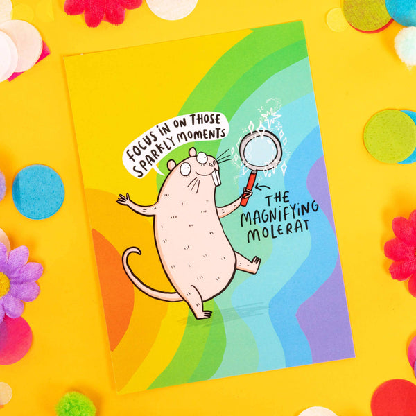 Katie Abey - Focus on the Sparkly Moments Postcard
