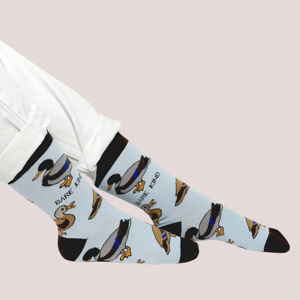 Bare Kind Socks - Duck Socks | Bamboo Socks | Blue Socks | Farm Socks