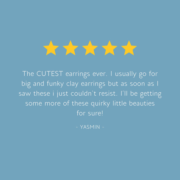 Hey There Munchquin - Round Robins - eco friendly wooden stud earrings