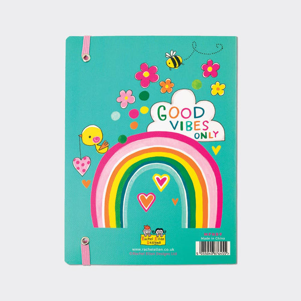Rachel Ellen Designs - Notebook - Positive Vibes Flower
