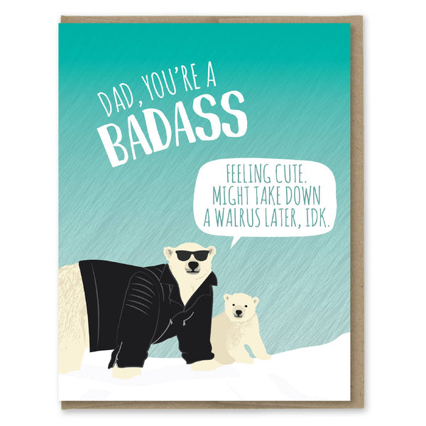 Modern Printed Matter - Badass Dad Card