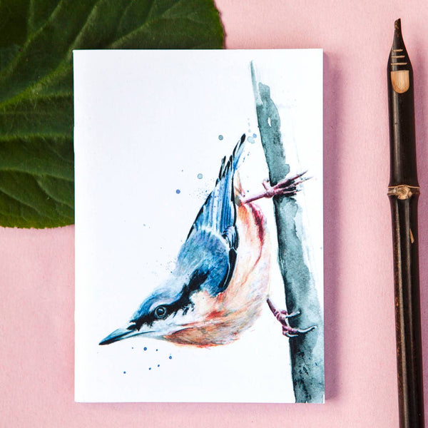 Kate Moby - Inky Nuthatch Eco A6 Notebook