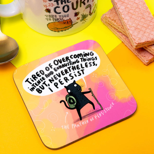 Katie Abey - Panther of Persistence Coasters