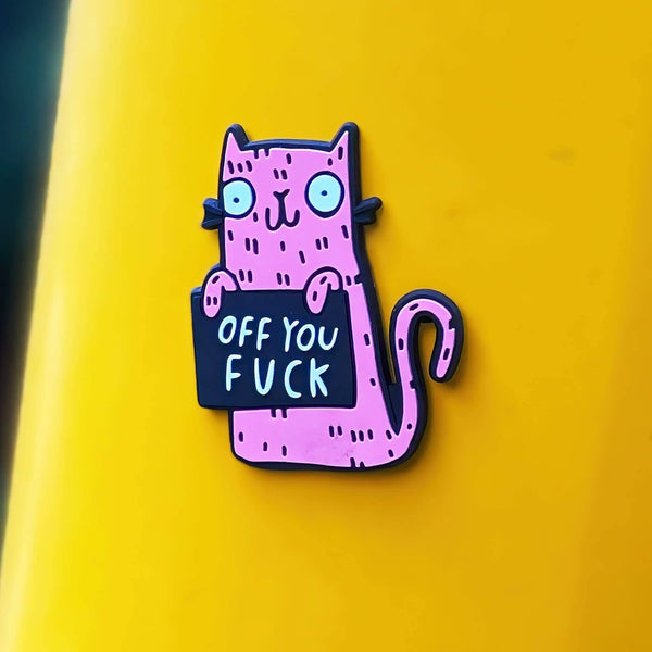 Katie Abey - 5 x Sweary Cat Off You F*ck Magnet