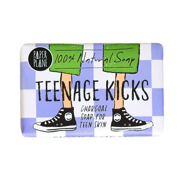 Paper Plane - Teenage Kicks Natural Vegan Soap Bar for Teenagers