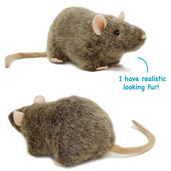 VIAHART Toy Co. - Reuben The Rat | 7 Inch Stuffed Animal Plush | By TigerHart Toys