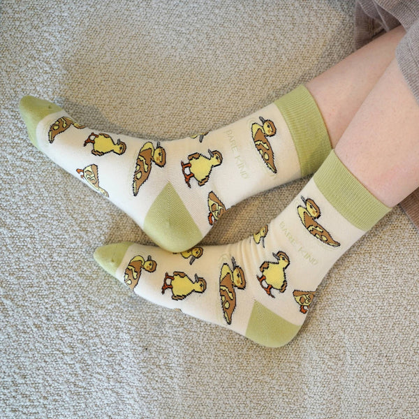 Bare Kind Socks - Ducklings Socks | Bamboo Socks | White Socks