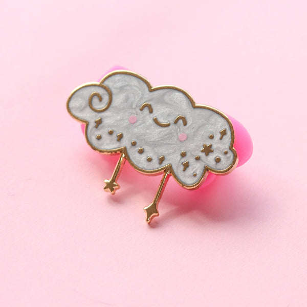 Fluffmallow - Kawaii cloud enamel pin