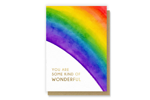 Citrus Bunn - Wonderful - Wonderful Rainbow Watercolour Greetings Card
