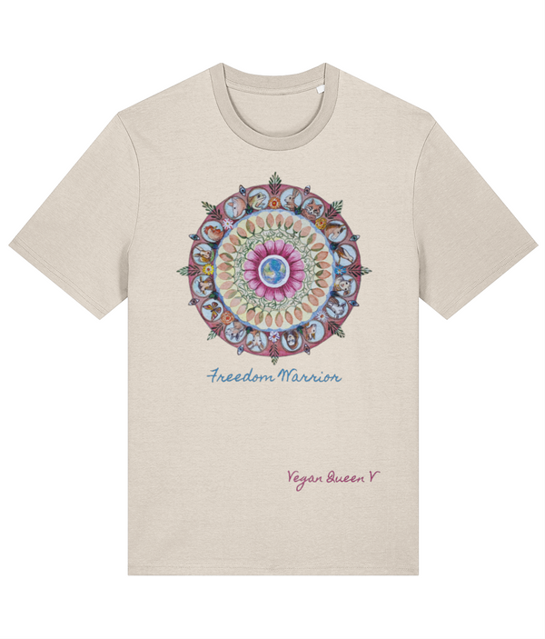 Vegan Queen V - Mandala - Premium Adults T-shirt