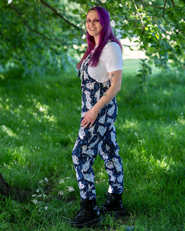 Rebel Romance - Rebel Romance x Abi Perry Bunnies Stretch Dungarees 