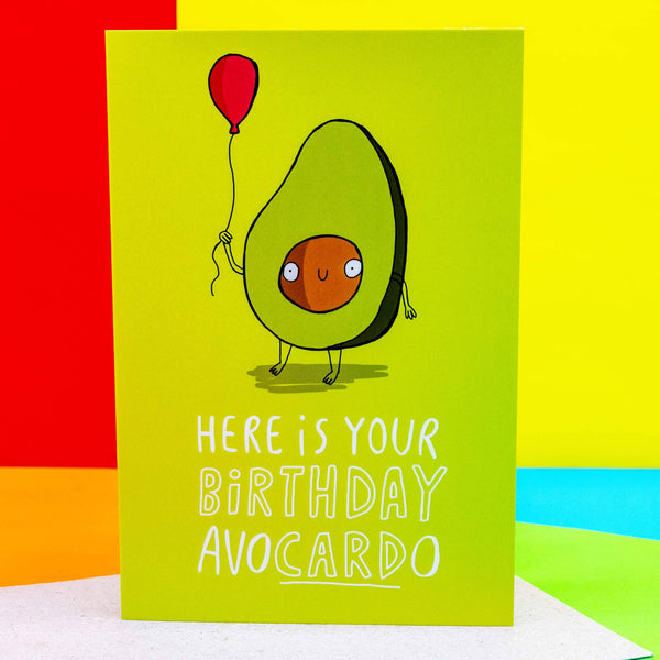 Katie Abey - Birthday Avocado A6 Greeting Card