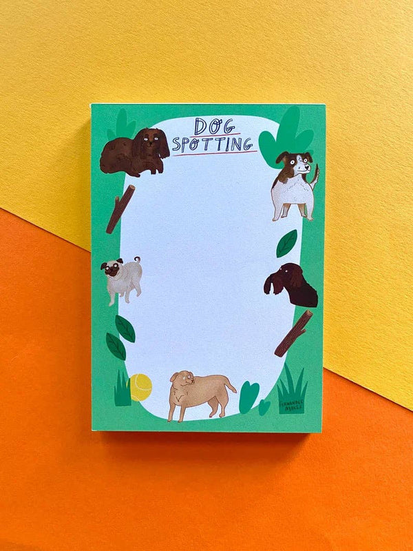 Fernandes Makes - Dog Spotting A6 50 page recycled Jotter / Notepad / Pad