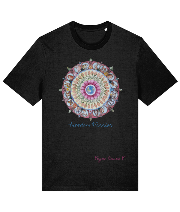 Vegan Queen V - Mandala - Premium Adults T-shirt