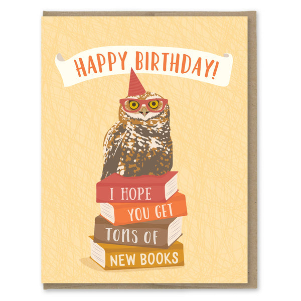 Modern Printed Matter - New Books Birthday Card