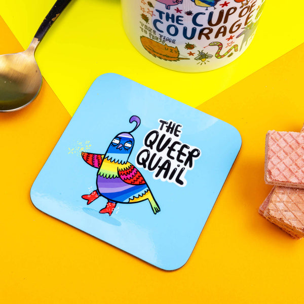Katie Abey - Queer Quail Coasters