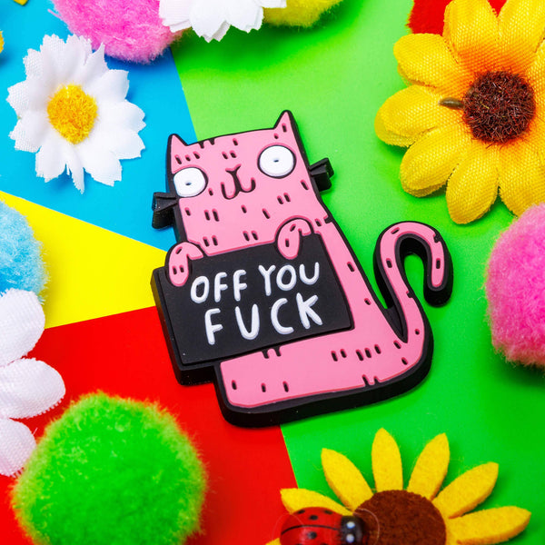 Katie Abey - 5 x Sweary Cat Off You F*ck Magnet