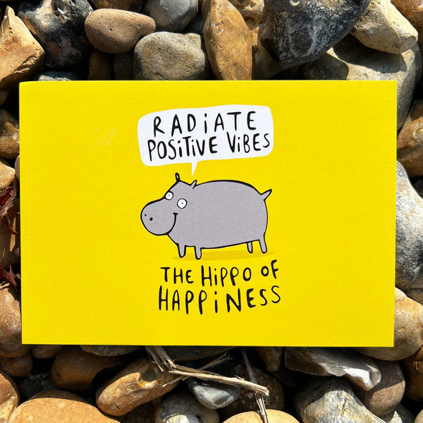 Katie Abey - Hippo Of Happiness Postcards