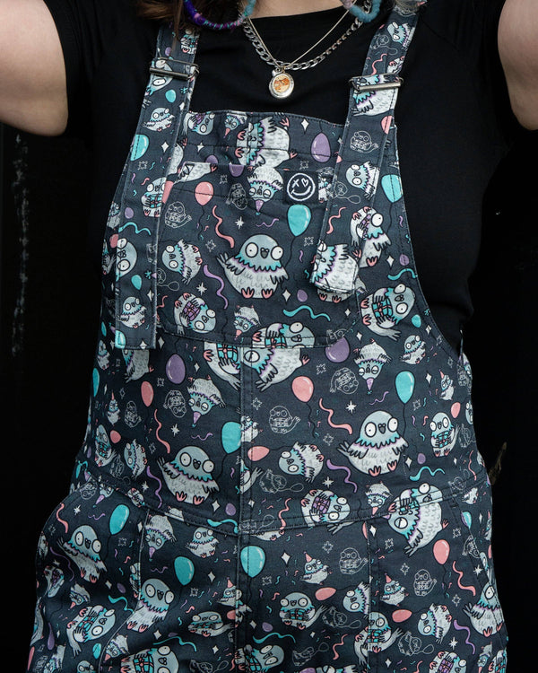 Rebel Romance - Rebel Romance x Katie Abey Pigeon Party Stretch Dungarees 